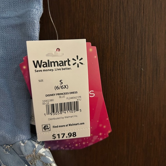 Disney Princess Knit Cinderella Blue Dress - Picture 4 of 4